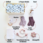 Geschenk zur Geburt personalisiert mit Name – Baby Geschenk zur Taufe & Babyshower | Hase