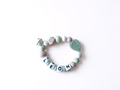 Beissring personalisiert mit Name / Geschenk zur Geburt -  Blatt