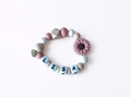 Beissring personalisiert mit Name / Geschenk zur Geburt -  Blume