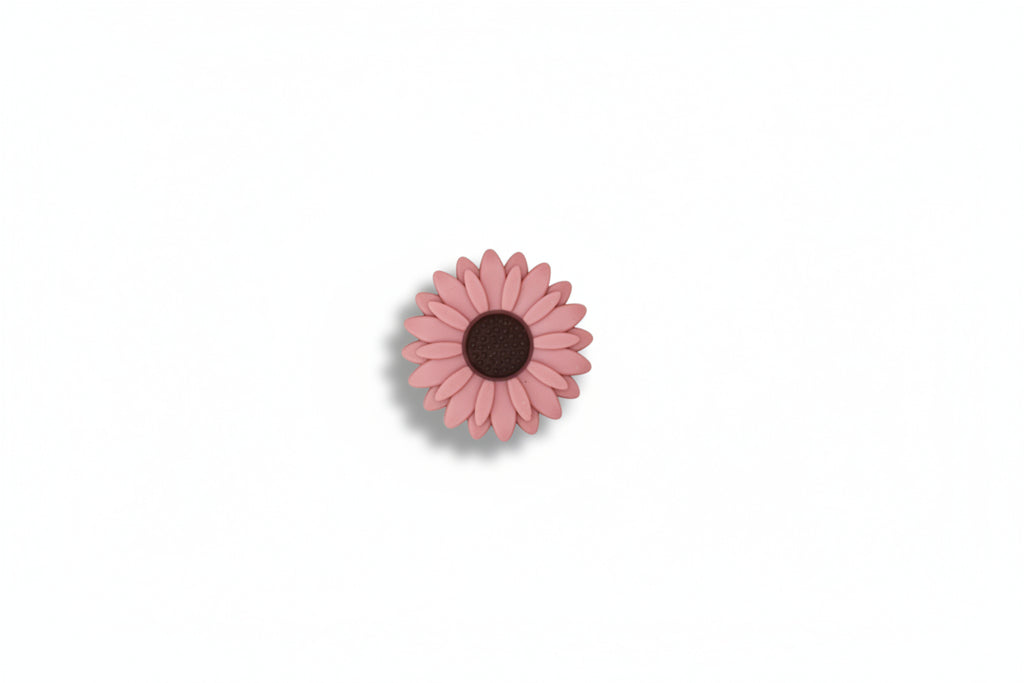 Silikonmotiv Blume – Nuggikette selber machen / Schnullerkette DIY