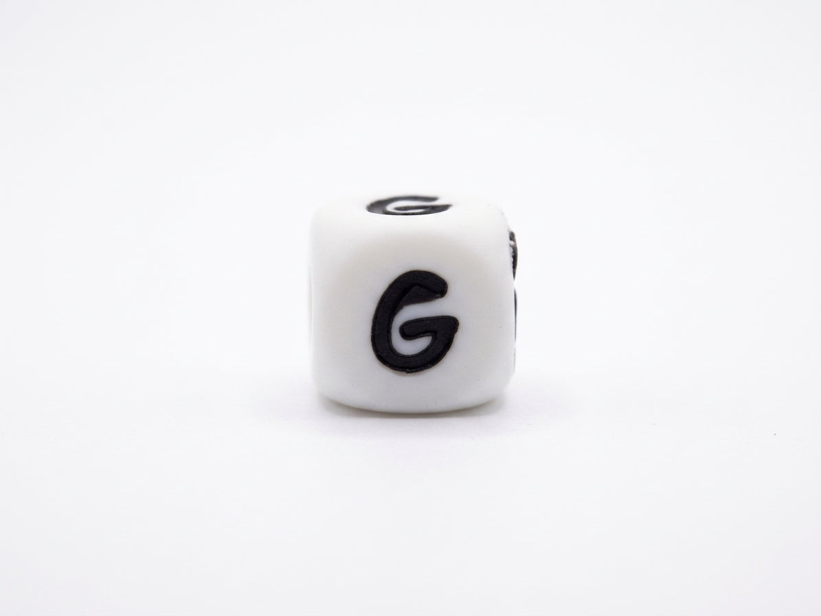 Silikonbuchstaben 10mm - Nuggikette selber machen / Schnullerkette DIY