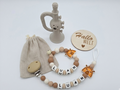 Baby Geschenk personalisiert mit Namen - Trompete/Giraffe