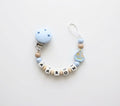 Nuggikette / Schnullerkette personalisiert mit Name, Geschenk zur Geburt - Segelschiff