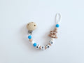Nuggikette / Schnullerkette personalisiert mit Name, Geschenk zur Geburt - Otter