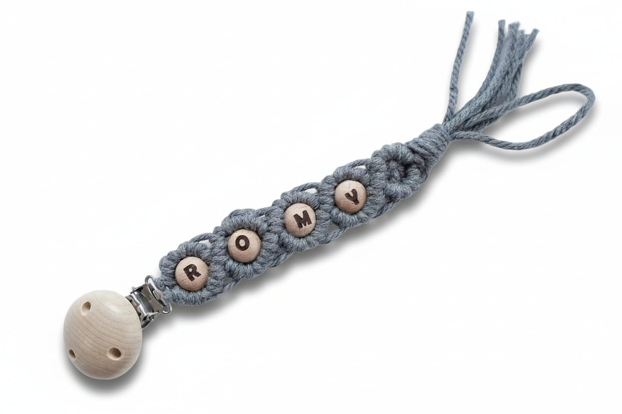 Nuggiketten Makramee mit Holzperlen