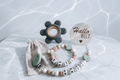 Personalisiertes Babygeschenkset Silikon Herz